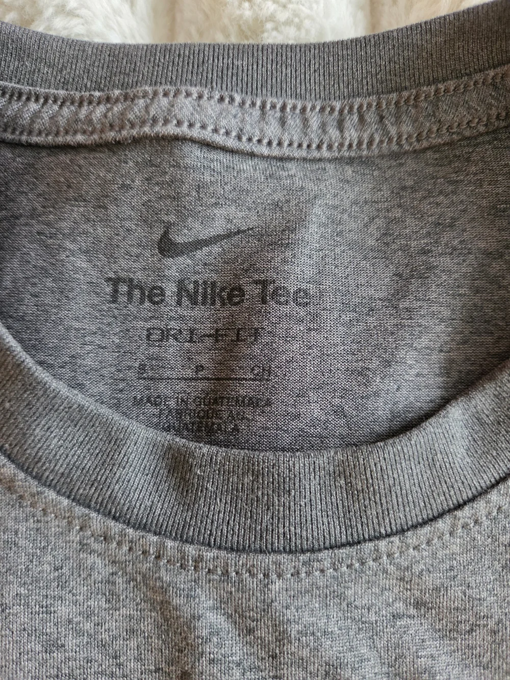 Nike Short Sleeve Crew Tee - Charcoal Gray Dry Fit Size Small